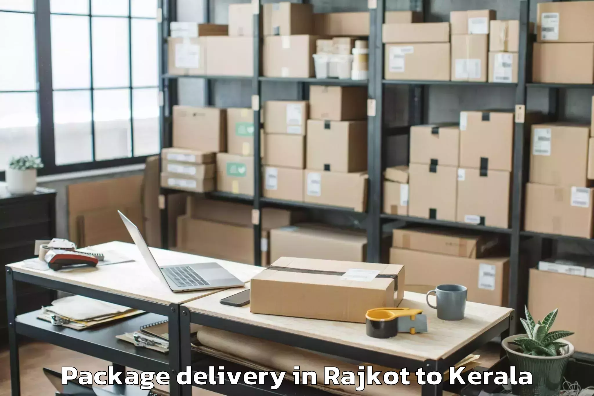 Hassle-Free Rajkot to Irinjalakuda Package Delivery